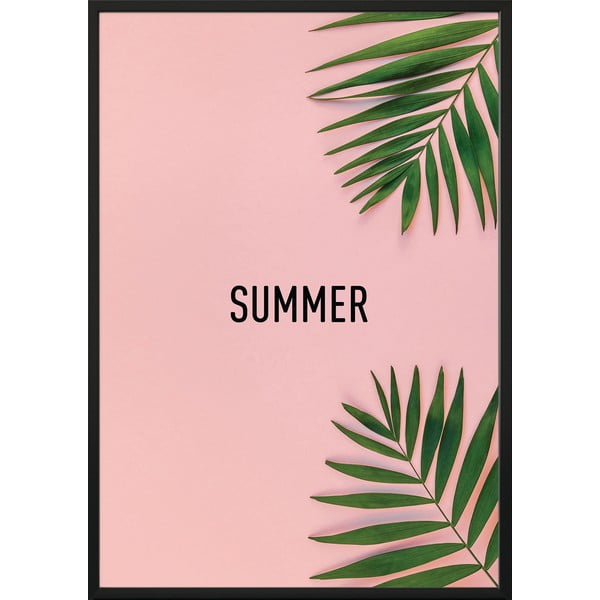 Плакат за стена в рамка PINK/SUMMER, 50 x 70 cm Pink Summer - DecoKing