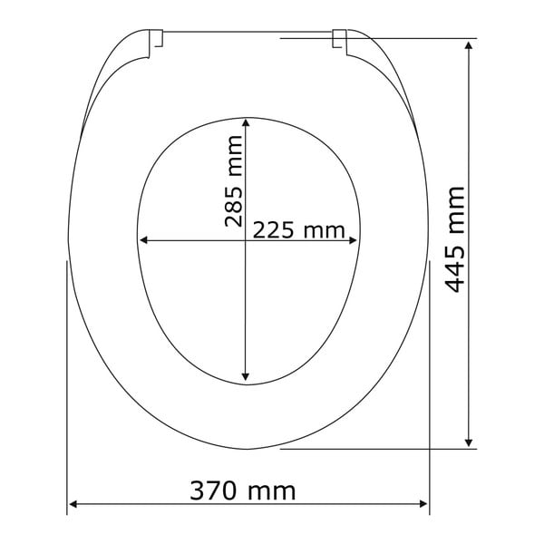 Бяла тоалетна седалка с лесно затваряне , 44,5 x 37 cm Rieti - Wenko-image-3