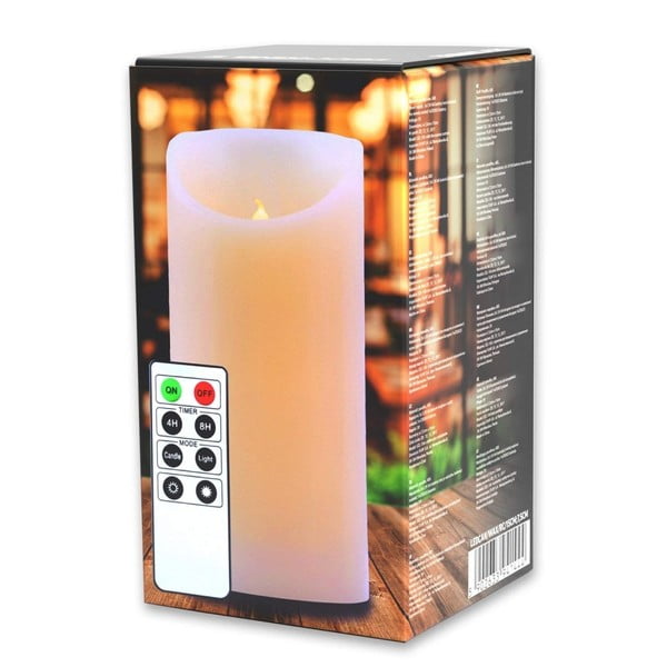 LED свещ с дистанционно управление , височина 15 см Wax - DecoKing-image-2