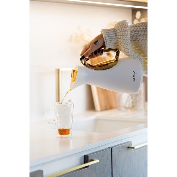 Термос в бял и златист цвят 1 l Alessia – Vialli Design-image-1