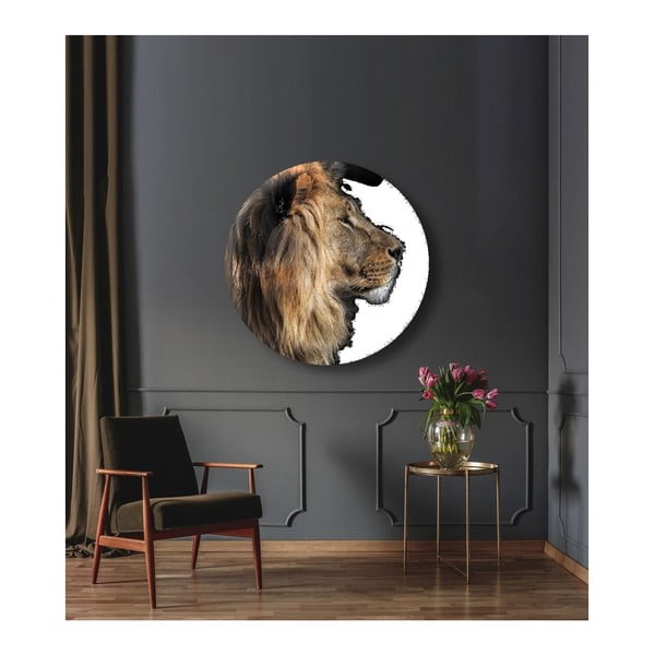 Декорация за стена Пръстен Лъв, ø 70 cm - Styler-image-1