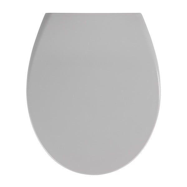 Светлосива тоалетна седалка с лесно затваряне , 44,5 x 37,5 cm Samos - Wenko
