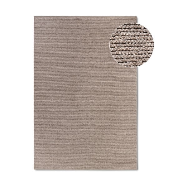 Светлокафяв ръчно изработен вълнен килим 80x150 cm Francois – Villeroy&Boch