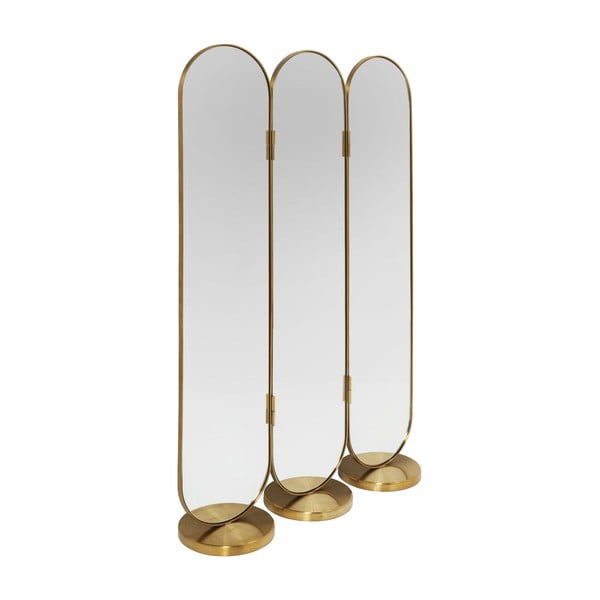 Параван в злато с огледала, височина 166 cm Curve - Kare Design