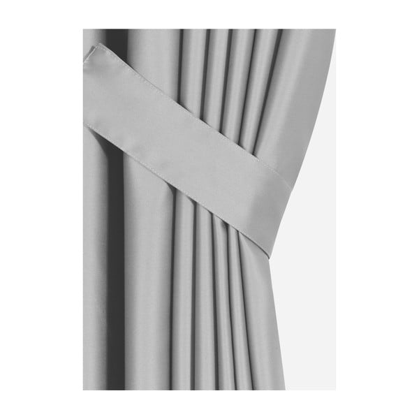 Сива полуматирана завеса 260x100 cm - Mila Home-image-1