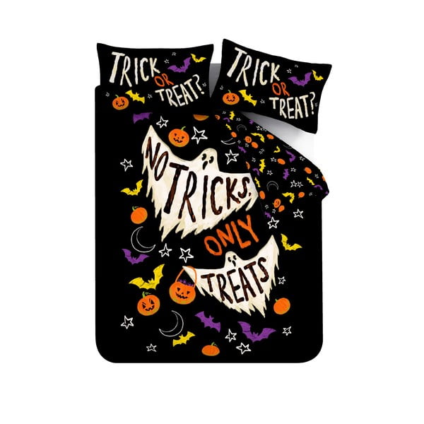 Черно единично  спално бельо 135x200 cm Halloween Trick or Treat – Catherine Lansfield