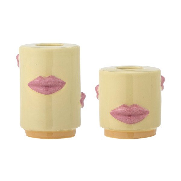 Глинени свещници в комплект 2 бр. Sassy – Bloomingville