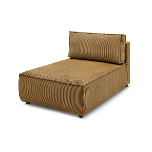 Променлив модул за диван от велур в цвят горчица Nihad modular - Bobochic Paris