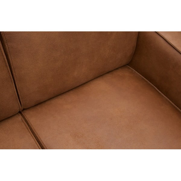 Кафяв ъглов диван от изкуствена кожа (ляв ъгъл/L форма) Statement – WOOOD-image-1