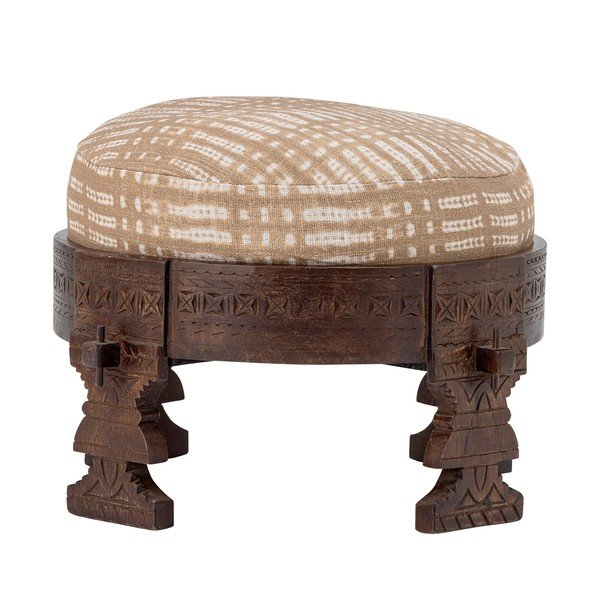 Табуретка в бежов и тъмнокафяв цвят Paloma – Bloomingville-image-4