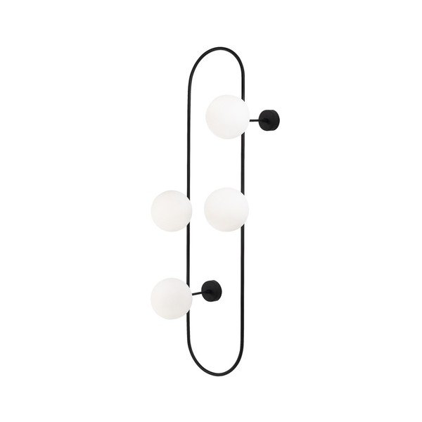 Черна метална стенна лампа Opviq lights Karpos - Opviq lights-image-4