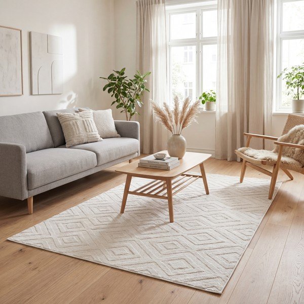 Кремав килим 160x230 cm Estilo – Universal-image-1