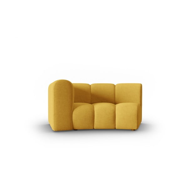 Жълт модул за диван (ляв ъгъл) Lupine - Micadoni Home