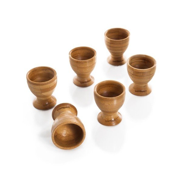 Комплект от 6 бамбукови чаши за яйца Tickle - Bambum-image-1