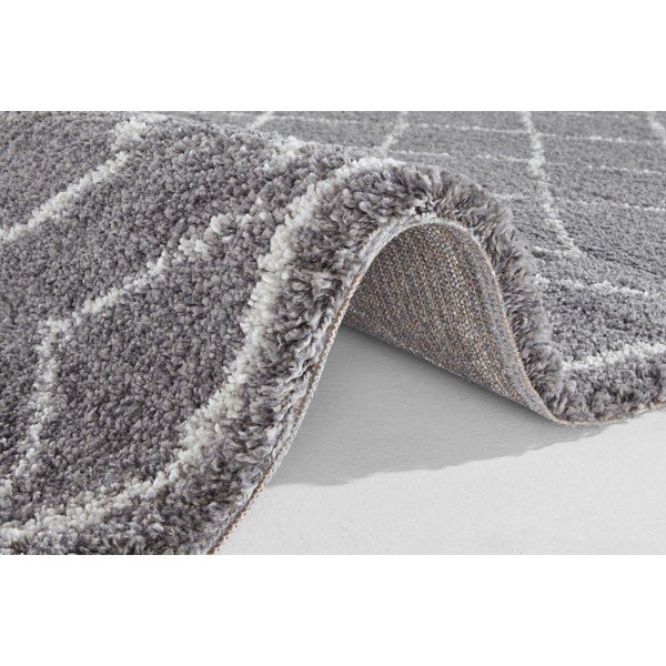 Сив килим Loft, 80 x 150 cm - Mint Rugs-image-1