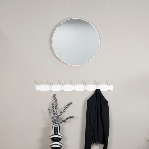 Бяла метална стенна закачалка 100 cm Miles – Spinder Design-image-2