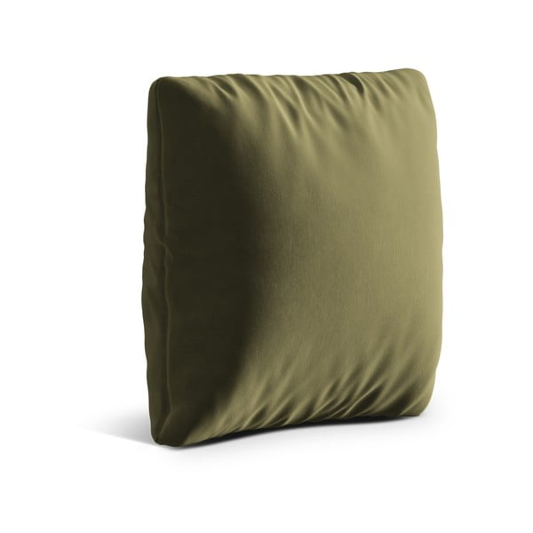 Зелена кадифена възглавница за диван Kemi – Cosmopolitan Design-image-1