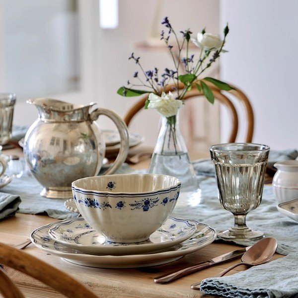 Синя/бежова глинена купичка за супа 770 ml Vila – Costa Nova-image-1