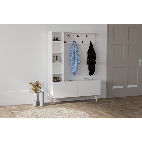 Комплект за коридор в бял цвят Bahar - Kalune Design-image-2