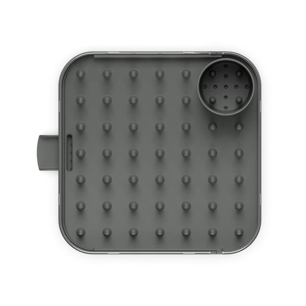 Сива регулируема тавичка за оттичане от неръждаема стомана 35x39 cm Duo – Joseph Joseph-image-4