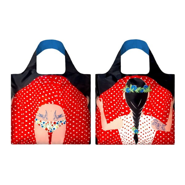 Сгъваема чанта за пазаруване Flashing Girl от Cristina Caramida - LOQI