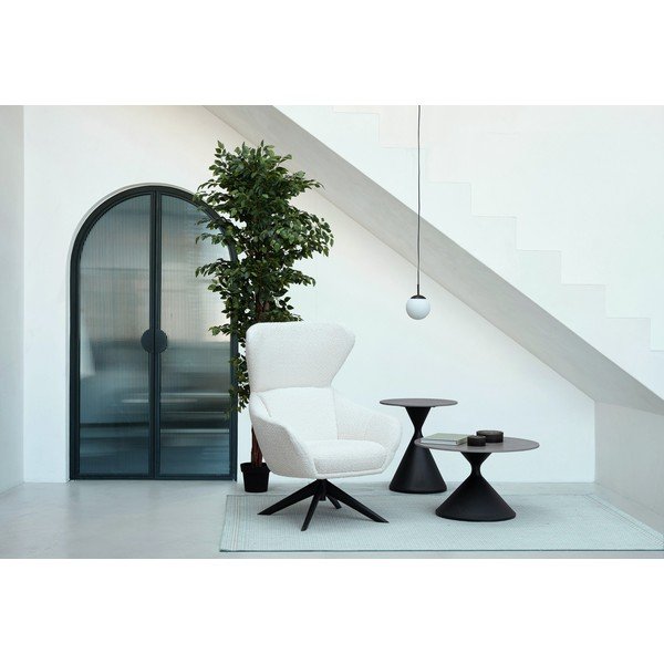 Кръгла странична масичка с плот от имитация на мрамор ø 50 cm Joona – Bizzotto-image-2