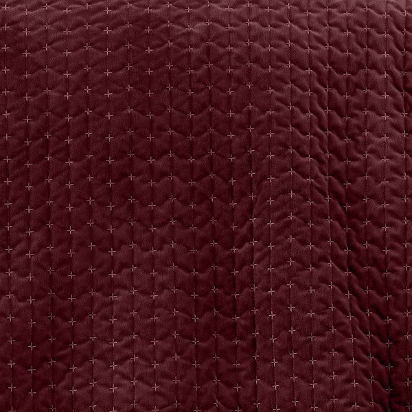 Бордо капитонирано покривало за легло 240x260 cm Attica Velvet – Bianca-image-2