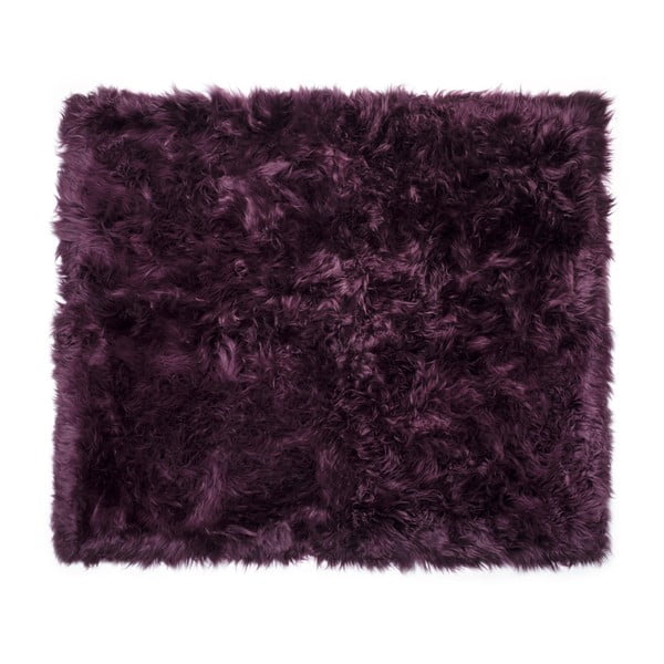 Fialový koberec z ovčí kožešiny Royal Dream Zealand Sheep, 130 x 150 cm