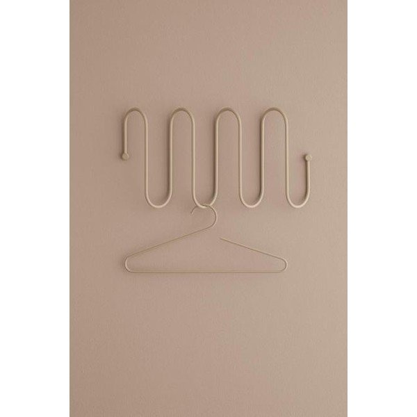 Бежова стенна закачалка с 4 куки Curl - Blomus-image-2