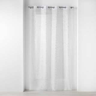 Бяла/в сребрист цвят завеса от воал 140x240 cm Floressia – douceur d'intérieur