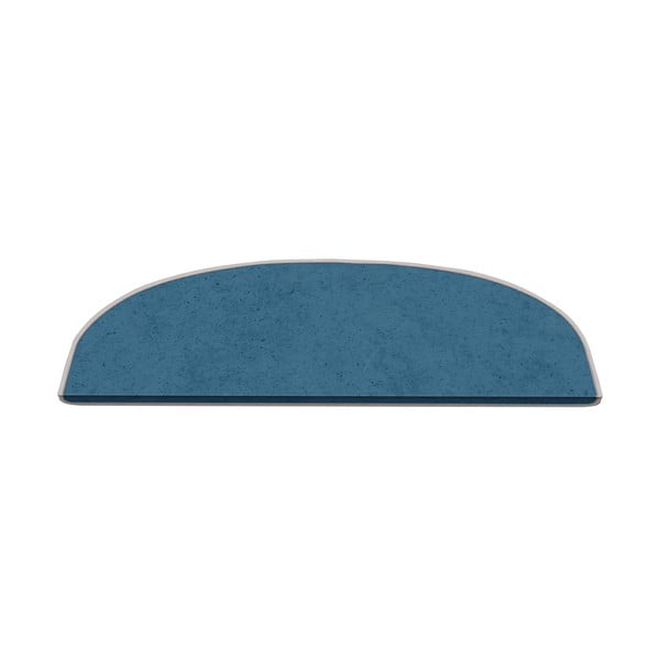 Сини килимчета за стълби в комплект от 16 части 20x65 cm Plain Color - Vitaus