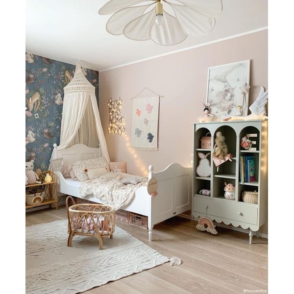 Бял ръчно изработен памучен килим подходящ за пране 120x160 cm Tribu Natural – Lorena Canals-image-1