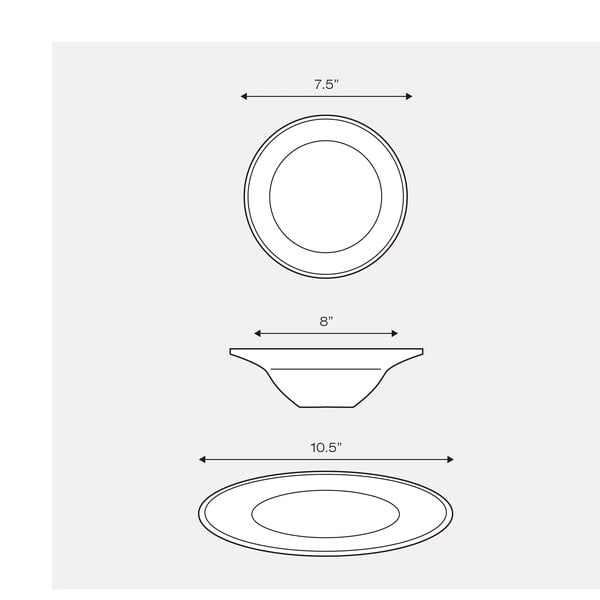 Комплект порцеланови прибори за хранене от 12 части Day to Day - Sabichi-image-1