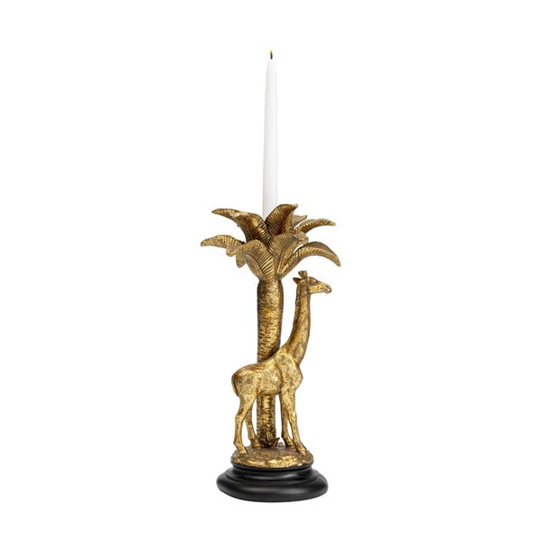 Декоративен свещник в златист цвят Жирафско палмово дърво, височина 35 см - Kare Design