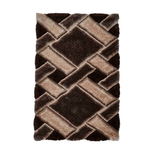 Тъмнокафяв ръчно изработен килим 120x170 cm Noble House – Think Rugs