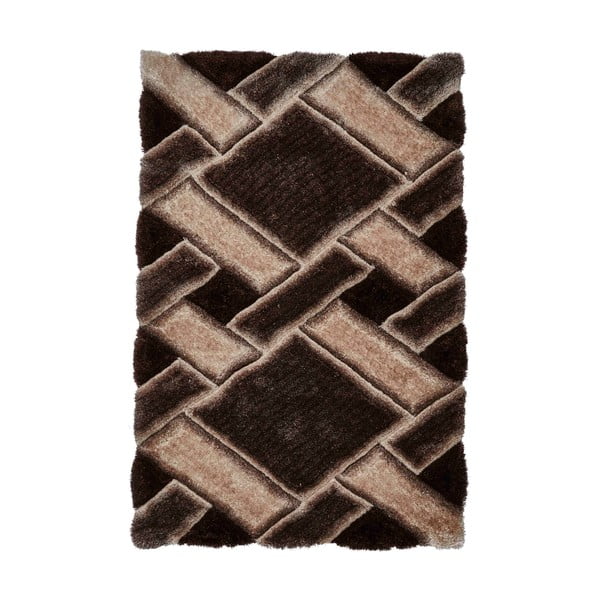 Тъмнокафяв ръчно изработен килим 120x170 cm Noble House – Think Rugs