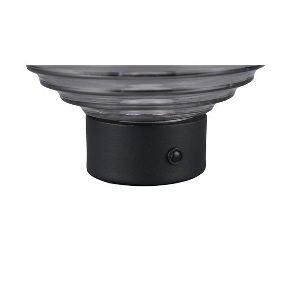 Черно-сива димируема настолна LED лампа със стъклен абажур (височина 14,5 cm) Earl - Trio-image-4