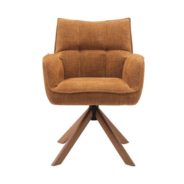 Оранжеви тапицирани трапезни столове в комплект 2 бр. Marilla – Unique Furniture-image-1