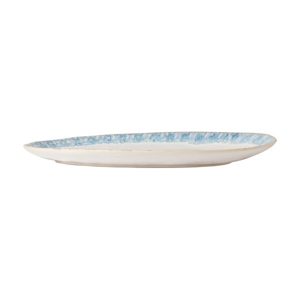 Бяло-синя керамична табла за сервиране Brisa, дължина 41 cm - Costa Nova-image-2