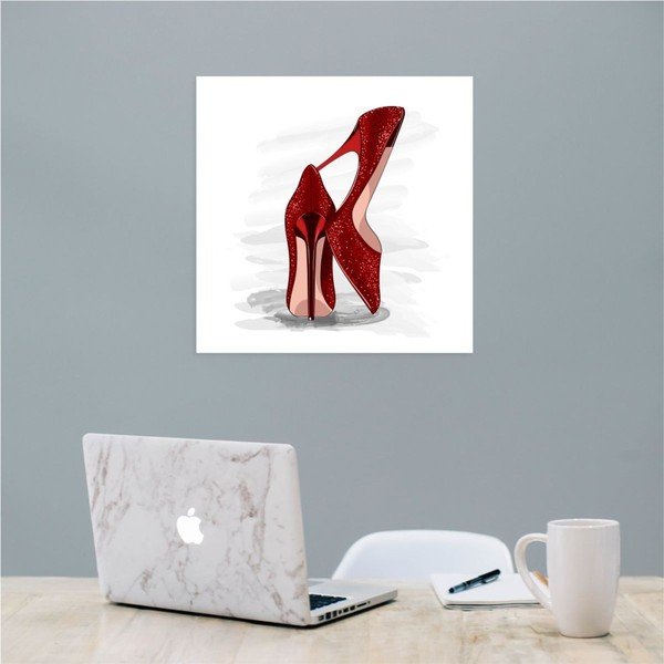 Стикер за стена Stiletto, 30 x 30 cm - North Carolina Scandinavian Home Decors