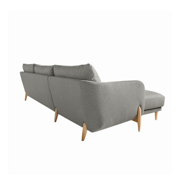 Pohovka Jenny Panno Light Grey s lenoškou na levé straně-image-1