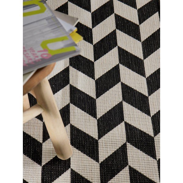 Черна/кремава пътека за открито и закрито 80x200 cm Haringey Terrick – Ted Baker-image-1