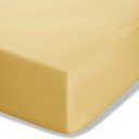 Жълт еластичен чаршаф от перкал 90x190 cm Easy Iron Percale – Catherine Lansfield