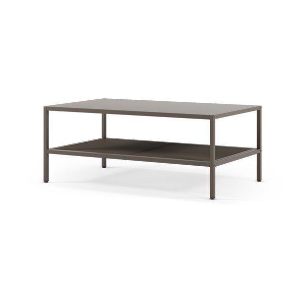 Сива метална масичка за кафе 60x100 cm Fayna – Marckeric-image-1