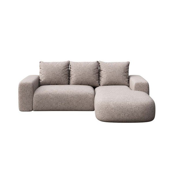 Сив ъглов диван (десен ъгъл) Monce – Rodier