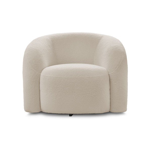 Бежово въртящо се кресло от прежда с примки от букле Elina – Bobochic Paris-image-2