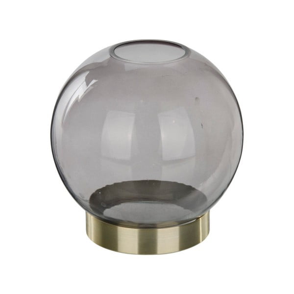 Черна прозрачна ваза Globe, ⌀ 12 cm - Native