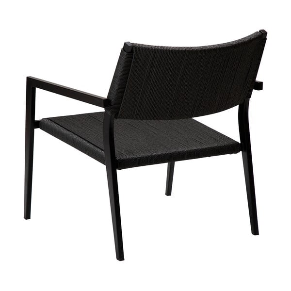 Черен фотьойл с тръстикова плетка Loop - DAN-FORM Denmark-image-4