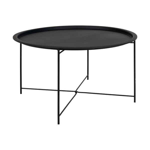 Черна метална кръгла маса за кафе ø 75 cm Bastia - House Nordic