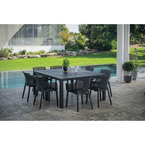 Тъмносив пластмасов градински стол Elisa – Keter-image-4